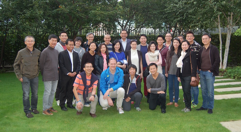 Singapore runners with the Ambassador from Singapore
