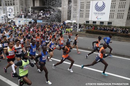 Start of the 2018 Tokyo Marathon