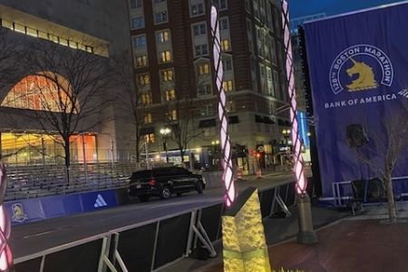 View of the Lenox Hotel from the Finish Area
