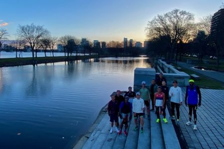 Beautiful sunrise at the esplanade