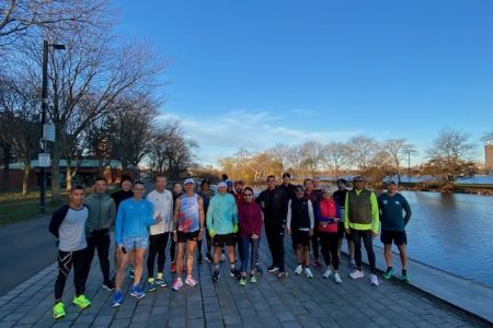 Group photo at the esplanade